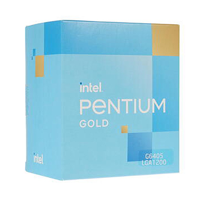 CPU Intel Pentium Gold G6405 (4.1GHz, 2 nhân 4 luồng, 4MB Cache, 58W) - Socket Intel 1200) - Nguyên seal, Box nhập khẩu