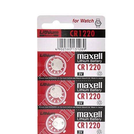 Pin CR1220 1220 Maxell lithium 3V Chính Hãng Japan