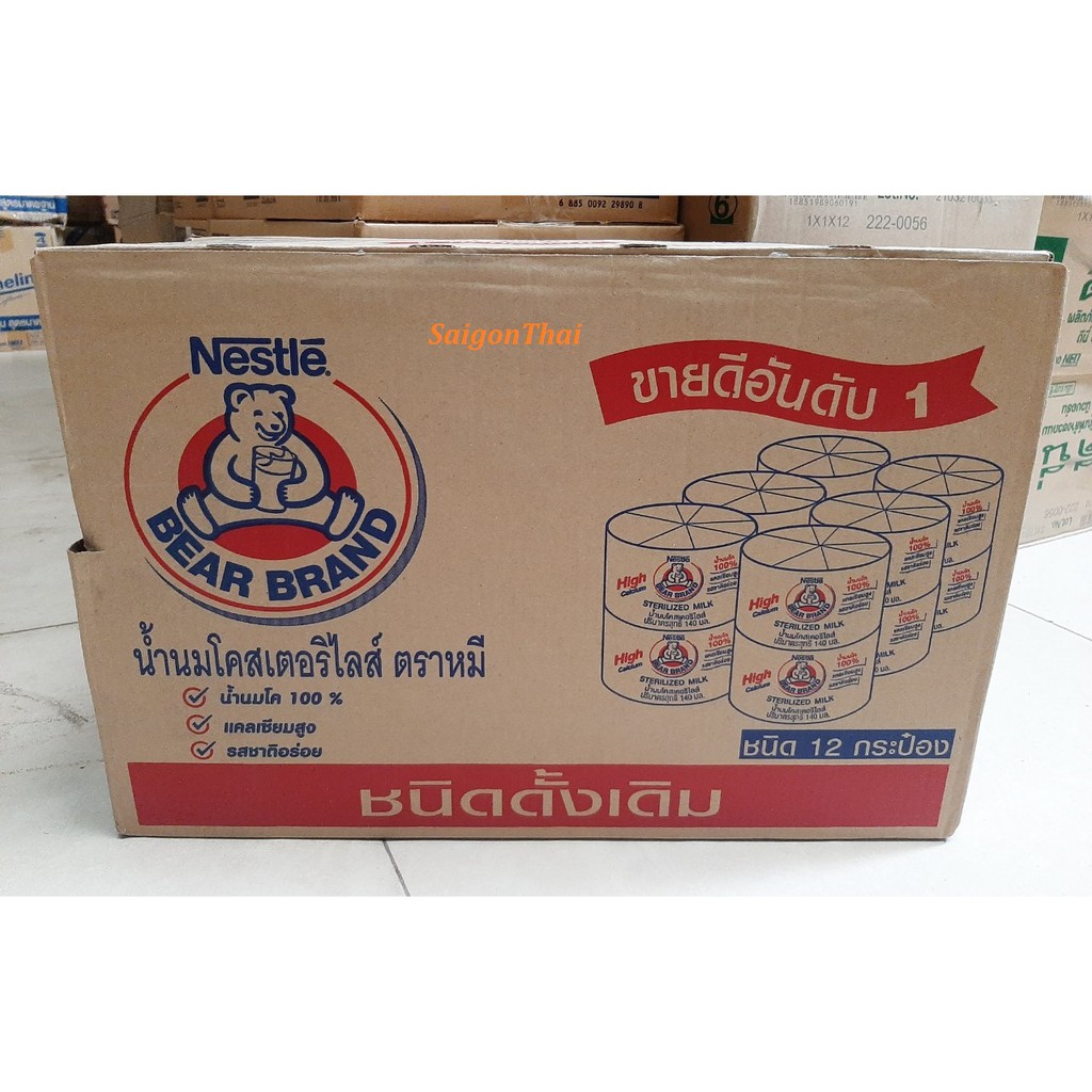 Thùng sữa gấu Nestle 140ml chính hãng