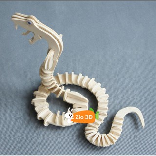Mô hình lắp ráp gỗ 3D Con Rắn
