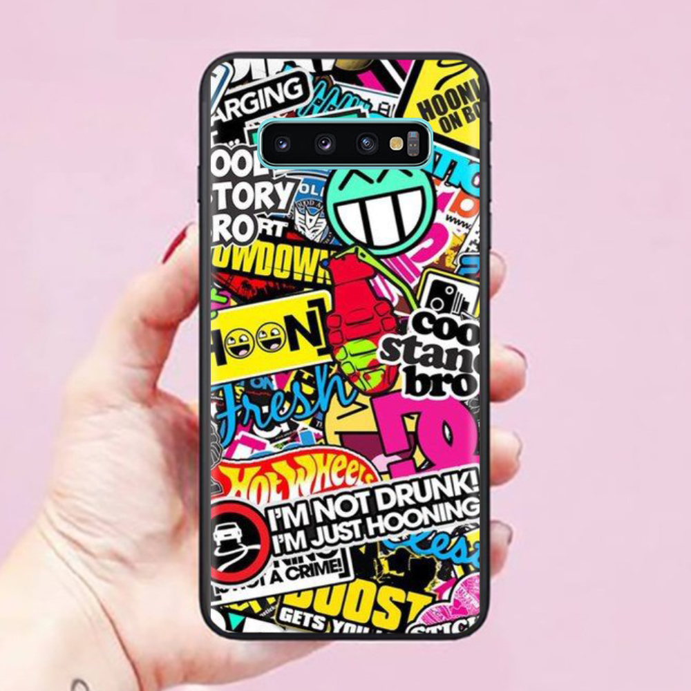 Ốp lưng Samsung Galaxy S10 Plus / S10 / S9 Plus / S9 / S8 Plus / S8 / S7 Edge Hình Graffiti 03