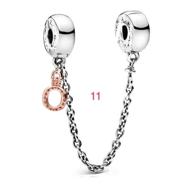 Charm xích safety chain - Bạc Thái s925 chuẩn