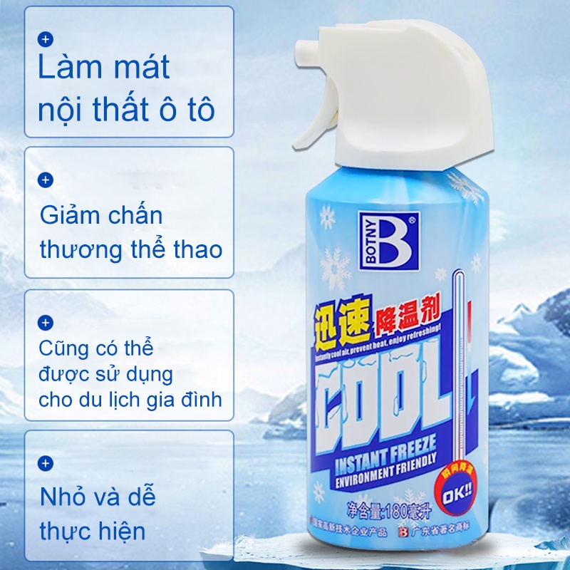 [HCM]1 BOTNY Bình xịt làm mát xe - Làm mát không khí xe hơi - Giảm nhiệt xe-SK-BOTNY-2
