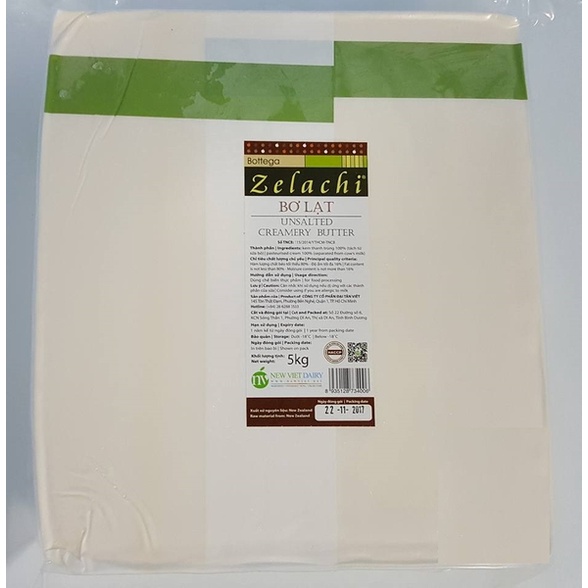 Bơ lạt New Zealand Bottega Zelachi 5kg