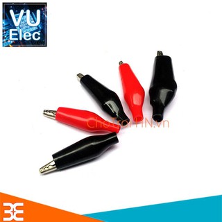 Kẹp Cá Sấu Nhiều Kích Thước - 1 Cặp Đỏ Đen