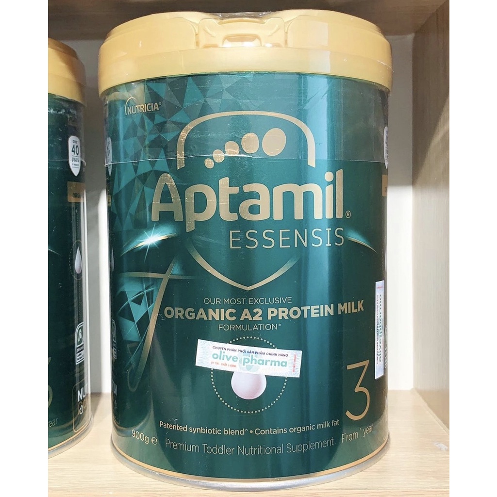 Sữa Aptamil Essensis Số 3, 2,1 Dòng Sữa Hữu Cơ Organic Tăng Đề Kháng Hộp 900G Nhập Khẩu Nội Địa Úc Hàng Bay Air Date Mới