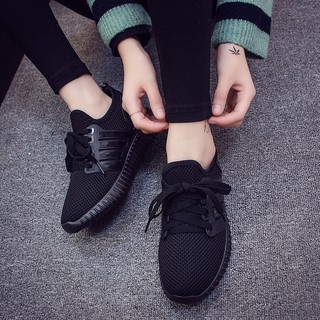 Giày Nữ Đỏ Đen 3 Viền