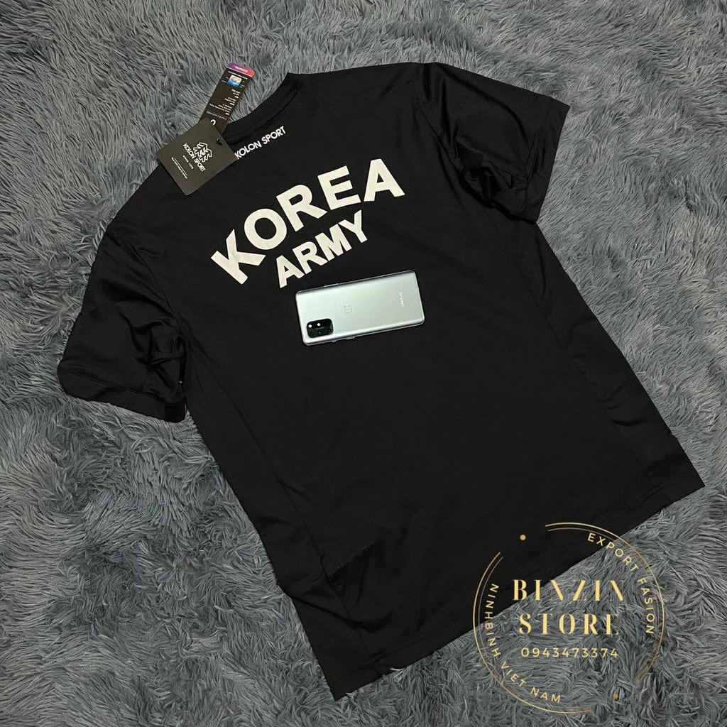 Áo Thun Nam KOLON Sport Korea Army Xuất Hàn Cao Cấp. Cắt lazer Nghìn Lỗ. Công Nghệ  Siêu Thoáng Mát