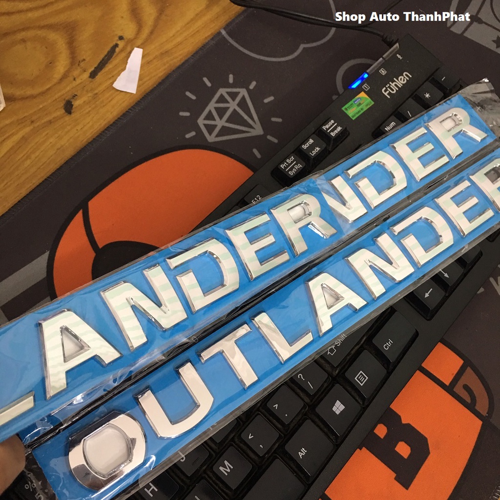 Chữ OUTLANDER 3D mạ crom dán nắp Capo xe Mitsubishi Outlander | BigBuy360 - bigbuy360.vn