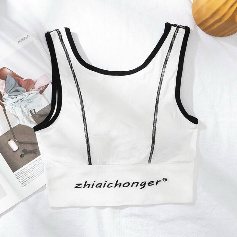 ❤️ Áo Bra Ba Lỗ Viền Nổi tập gym yoga thể thao crotop sẵn đệm ngực hàng đẹp 660 ❤️
