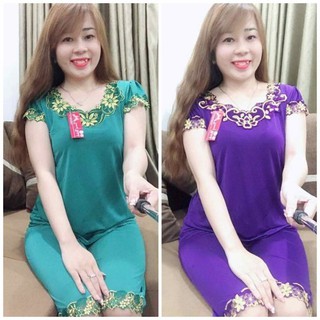 Bộ đồ lửng thun lạnh viền ren size 3 từ 65kg đến 75kg