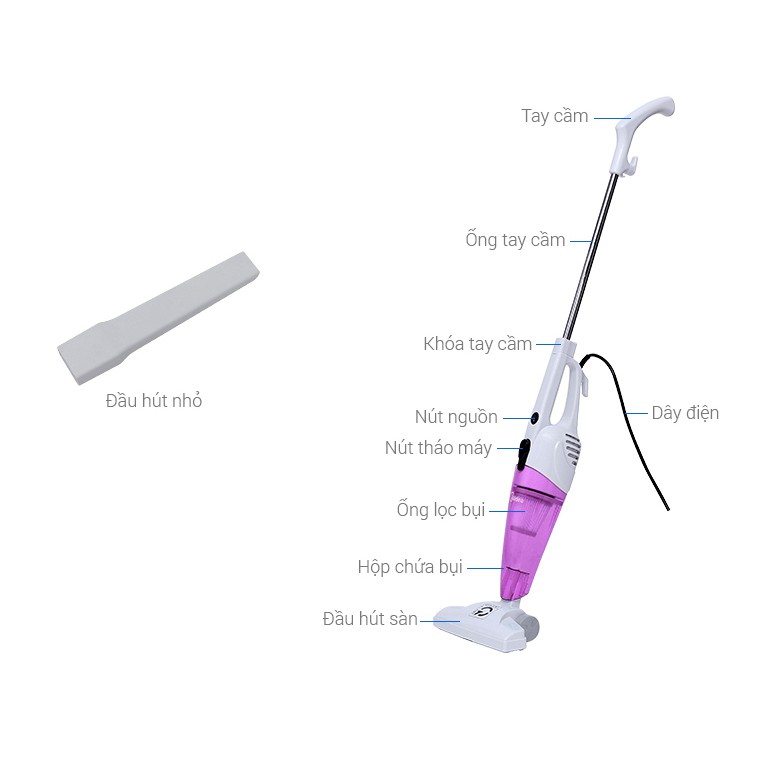 [Chính hãng] Máy hút bụi cầm tay xe hơi gia đình Midea MVC-SC861R, bảo hành 12 tháng toàn quốc , lỗi 1 đổi 1