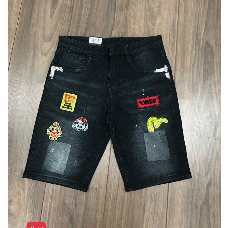 Quần short nam ngắn jean co giãn in thuê logo, mẫu mã đẹp, mới về hàng siêu hot 2022 KAYSTORE 134