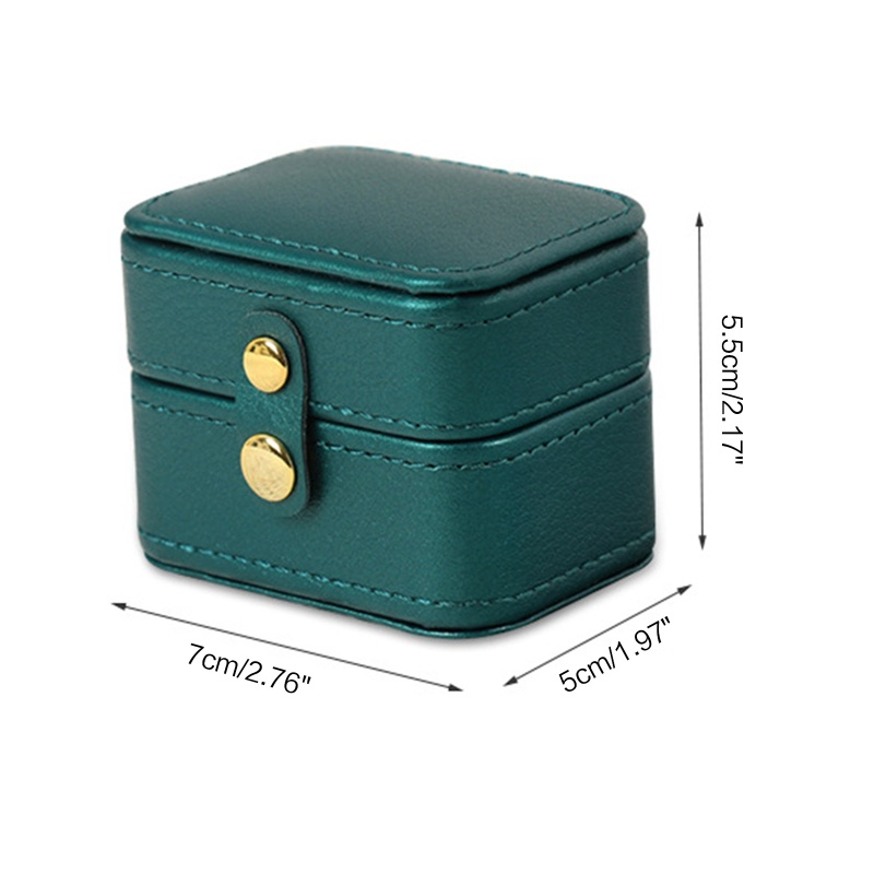 Hộp Đựng Trang Sức Bằng Da PU Thiết Kế Nhỏ Gọn Tiện Lợi Dành Cho Đi Du Lịch