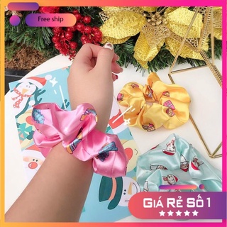 XẢ KHO Dây cột tóc vải, đồ buộc tóc Hàn Quốc, phụ kiện tóc chất liệu vải lụa scrunchies - ZELDA’S House
