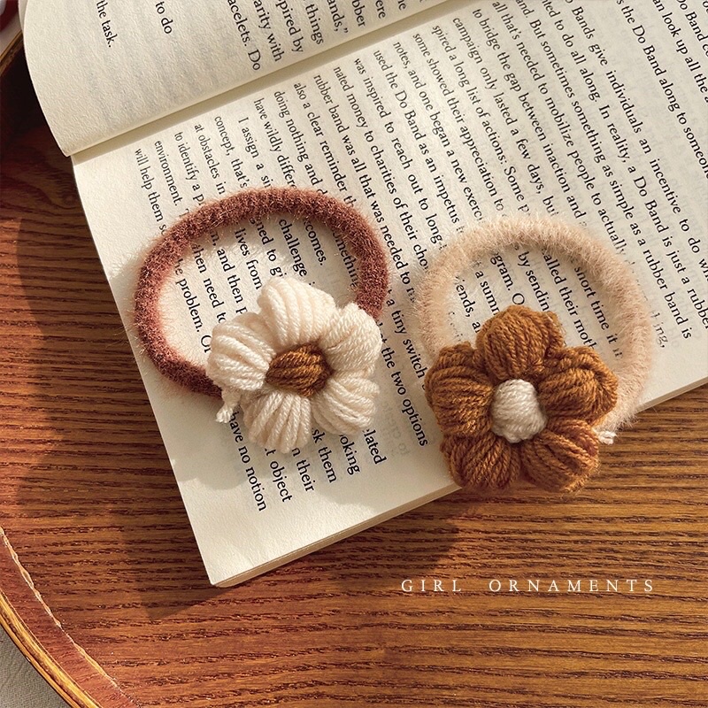 Buộc tóc hoa thủ công🌸🌸🌸🌸