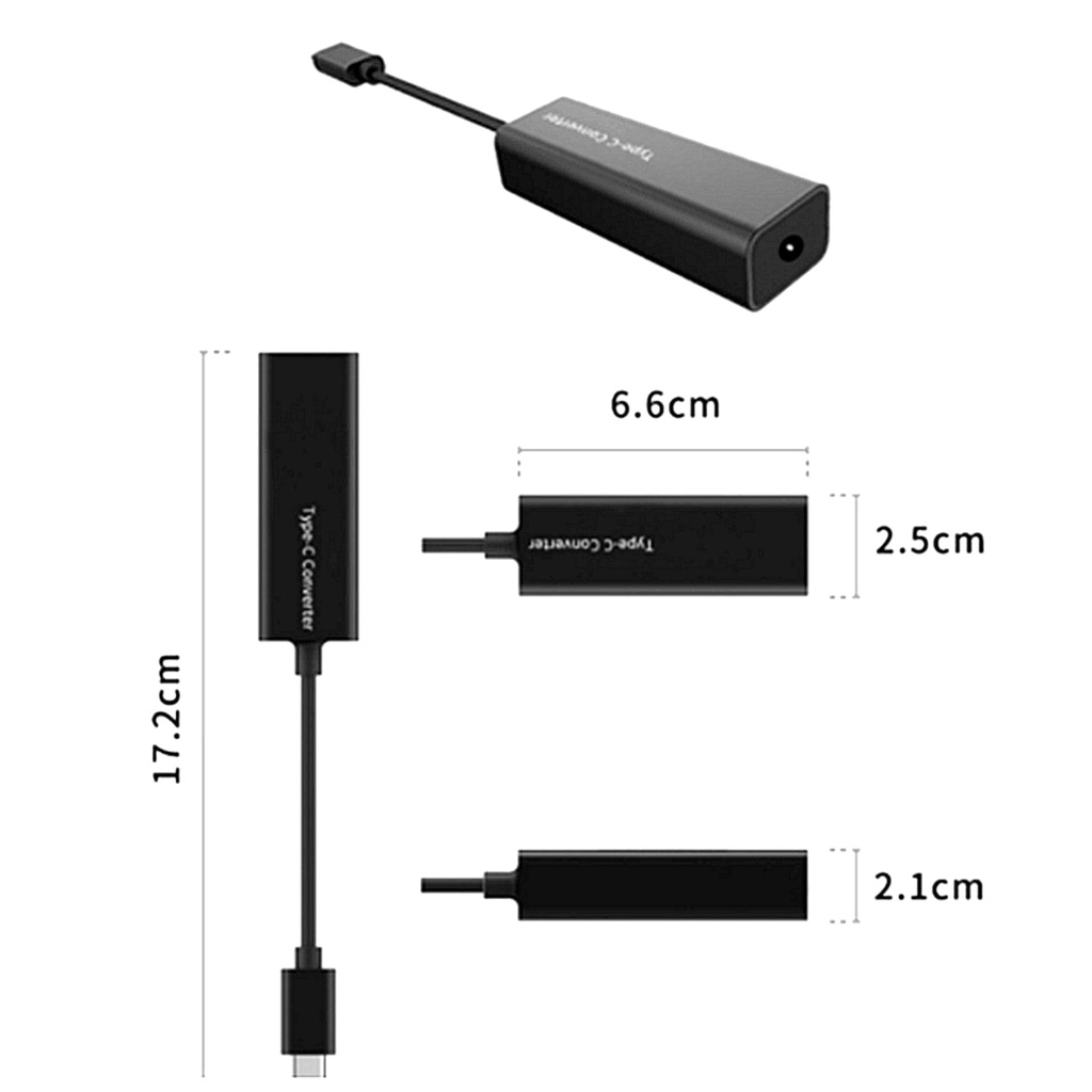 Đầu chuyển đổi DC 7.4*5.0 7.9*5.5 4.5*3.0 cổng cắm sang đầu cắm USB type C thích hợp cho laptop Lenovo Hp Asus
