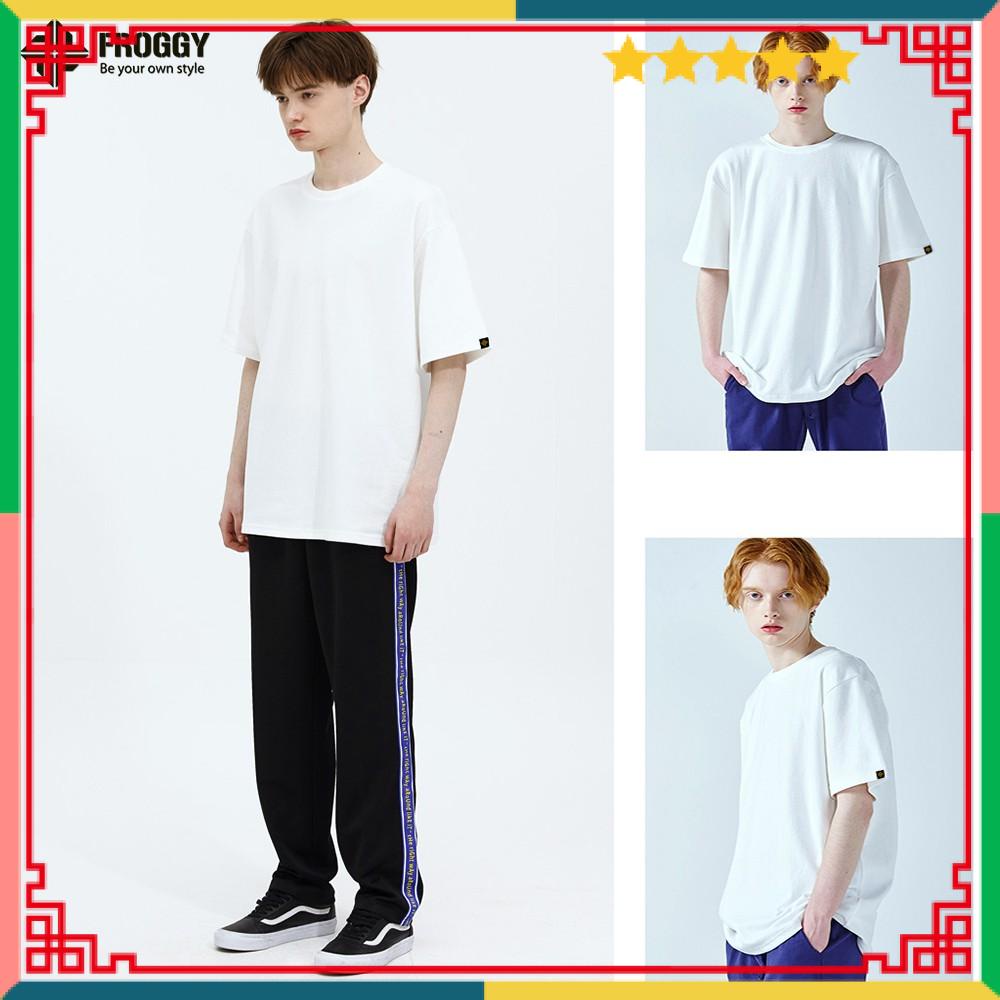 Áo thun nam nữ cổ tròn oversize tay lỡ, cotton 2 chiều, áo phông form rộng trơn, vải dày cao cấp giữ form, không xù lông | BigBuy360 - bigbuy360.vn