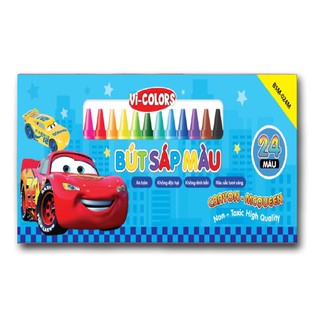 Bút sáp 24 màu Vi-Colors (Mc Queen)