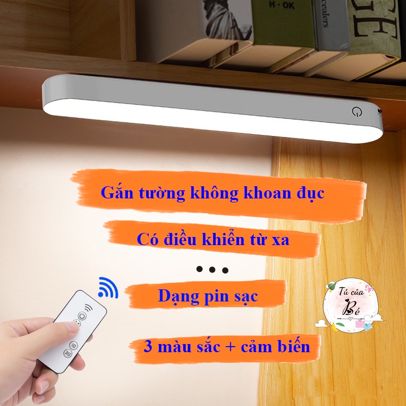 Đèn LED trợ sáng 3 màu và có điều khiển từ xa để bàn học, đầu giường, đọc sách, gương trang điểm, phòng vệ sinh