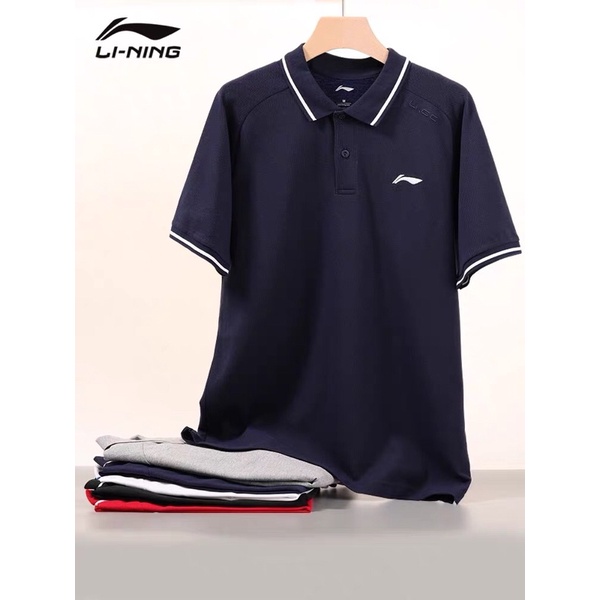 Áo Polo nam Lining A00224- áo nam ngắn tay có cổ chính hãng