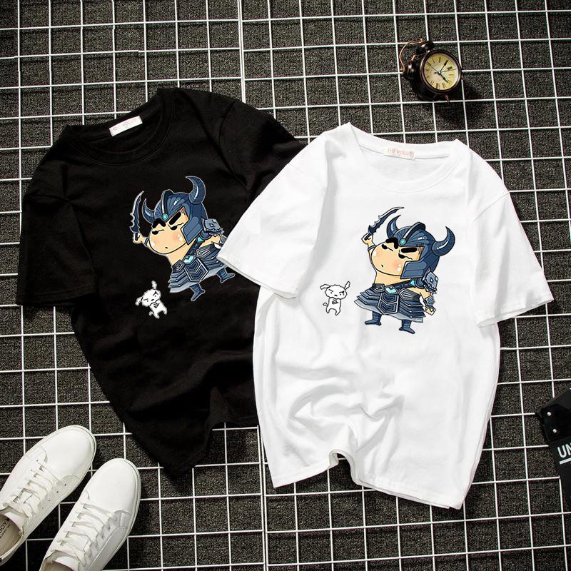 Áo thun unisex form rộng cậu bé bút chì dễ thương vải dày mịn 2019T2119