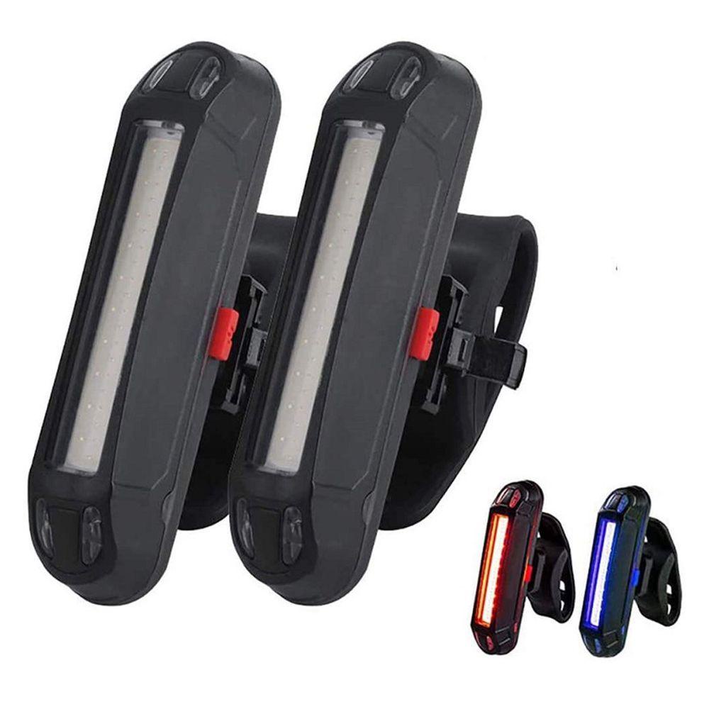 Dải Đèn LED Nhiều Màu Gắn Đuôi Xe Đạp Có Thể Sạc Lại Bằng Cổng USB