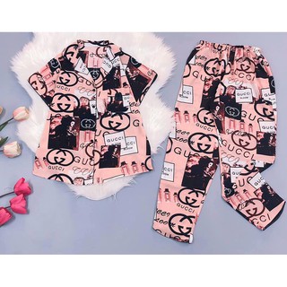 Pijama Lụa Đũi Cộc Tay Quần Dài Bigsize