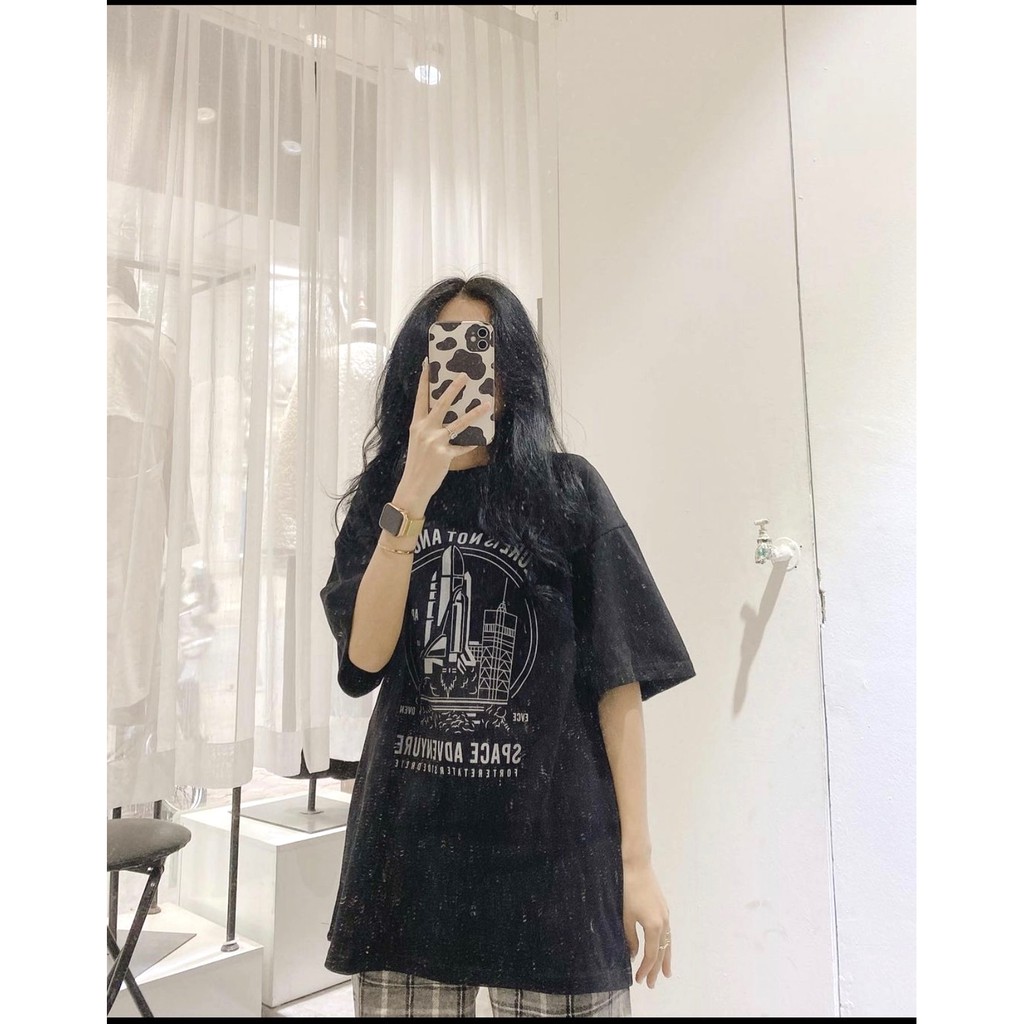 Set Culottes Kẻ Space PEONYB Nữ [FREESHIP] 🌸 Bộ quần thun suông ống rộng kèm áo phông in hình form oversize Ulzzang HOT🌸 | BigBuy360 - bigbuy360.vn