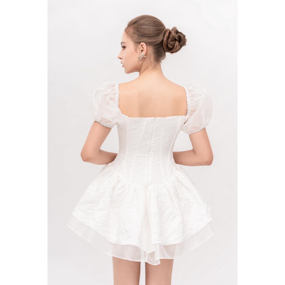 Đầm gấm tay phồng xoè Selina Dress  - Karlotta Concept