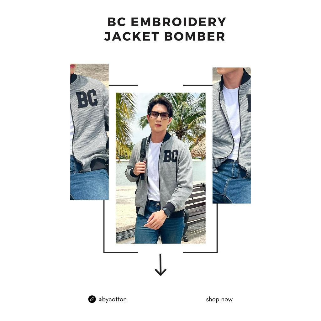Áo Khoác Nam Cao Cấp BC Embroidery Jacket Bomber BY COTTON