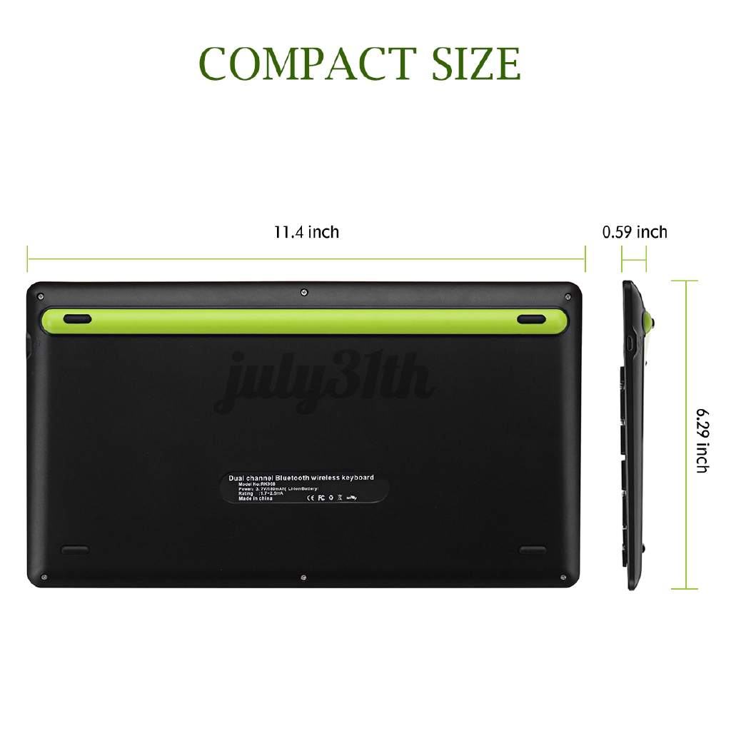 Bàn Phím Kép Bluetooth Không Dây Cho Ios Android Windows Tablet Phone