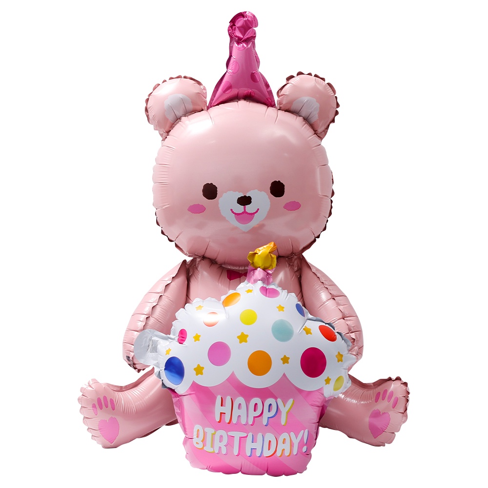 Bong Bóng Hình Gấu Hoạt Hình 97 * 77CM Trang Trí Tiệc Sinh Nhật Cho Bé