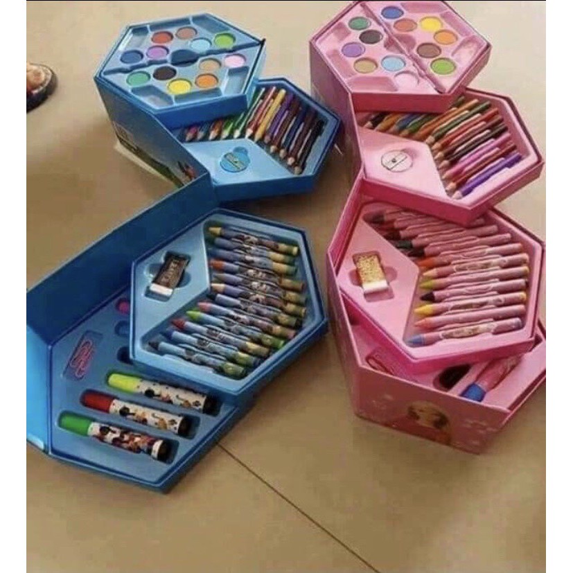 HỘP MÀU 150 CHI TIẾT CHO BÉ TẬP TÔ,VẼ THỎA SỨC SÁNG TẠO