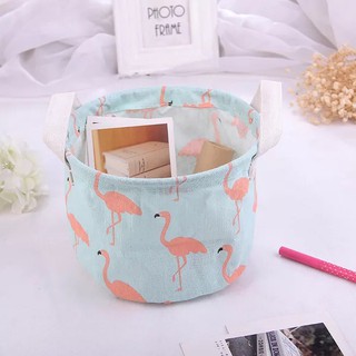 Giỏ vải tròn nhỏ đa năng đựng đồ