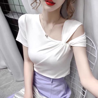 Áo phông nơ cộc tay cá tính