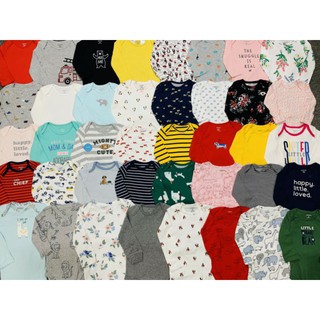 Set 5 chiếc chip DÀI tay cotton xuất dư cho bé 0-24m