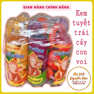 Thạch kem tuyết trái cây dạng vòi con voi thái lan