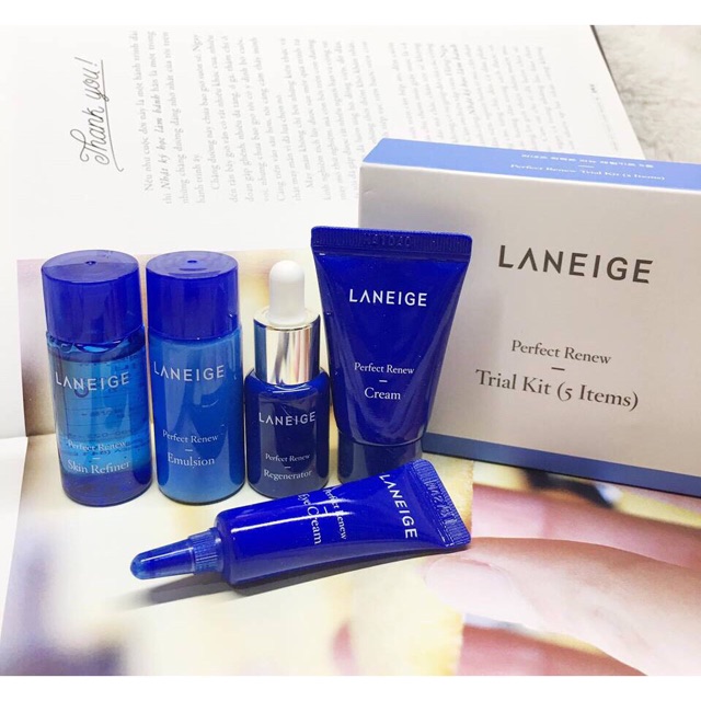 Bộ sét chống lão hoá perfect renew mini Laneige