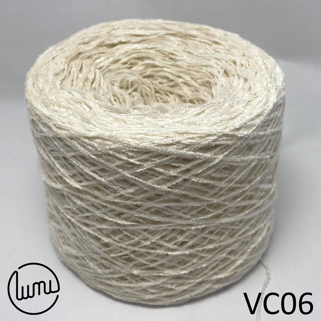 Lumi VC05-VC08 Len Nhung Cotton Siêu Mềm Cỡ Sợi 1mm Thích Hợp Áo, Chăn , Thú Bông 100gr