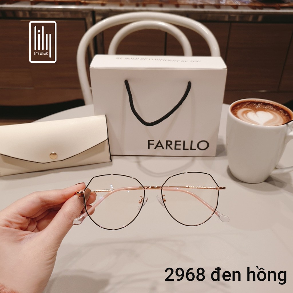 Gọng kính cận nữ Lilyeyewear kim loại , mắt đa giác thời trang , nhiều màu sắc lựa chọn - Y2968