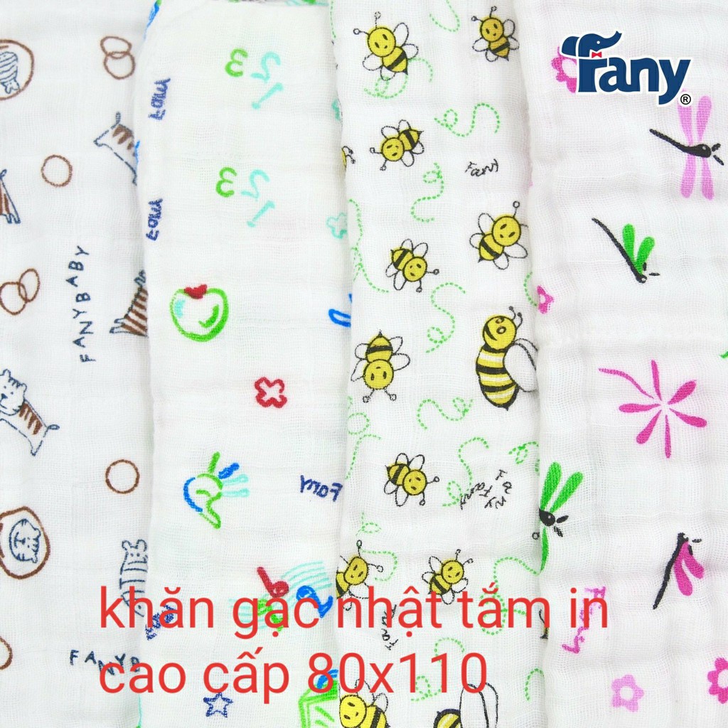 Khăn tắm Bamboo Fany Đa Năng họa tiết 135x135cm