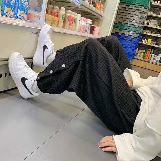 Quần Cotton Màu Trơn Đơn Giản Cỡ Lớn Thời Trang Hàn Quốc Cho Nam