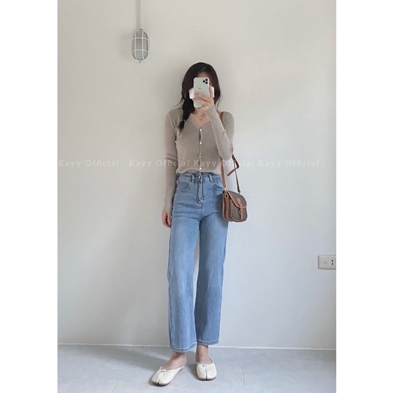 Áo khoác len mềm cổ V chất đẹp _ Alct ( Ảnh thật ) | BigBuy360 - bigbuy360.vn