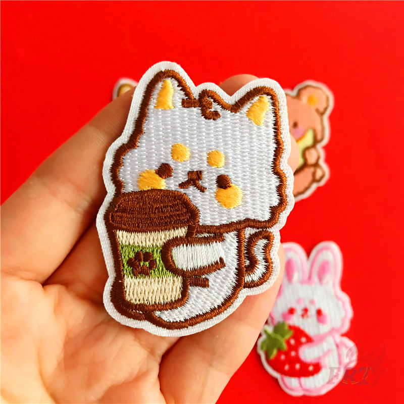 Huy hiệu vải hình thú dễ thương xinh xắn
