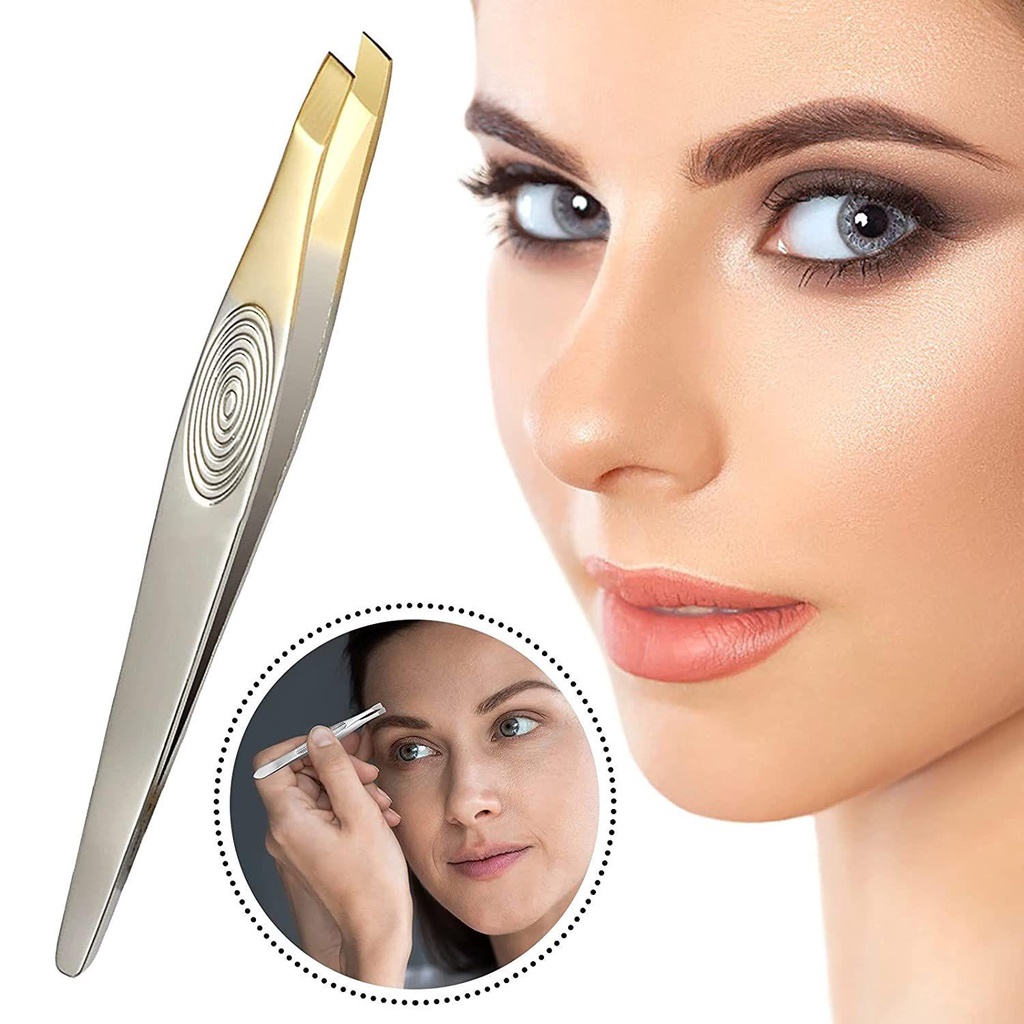 Nhíp Tỉa Lông Mày Bằng Thép Không Gỉ Đa Năng Tiện Dụng