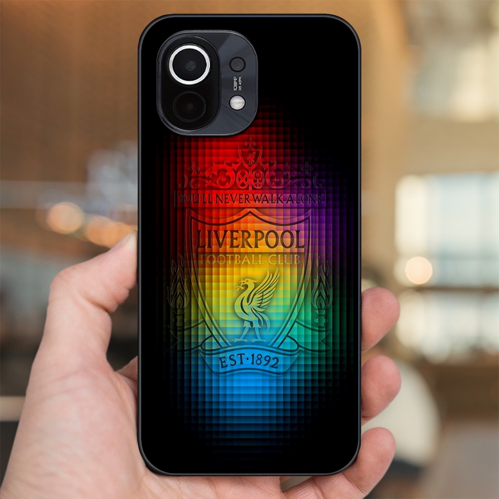 Ốp lưng Xiaomi Mi 11 viền đen in hình Liverpool FC
