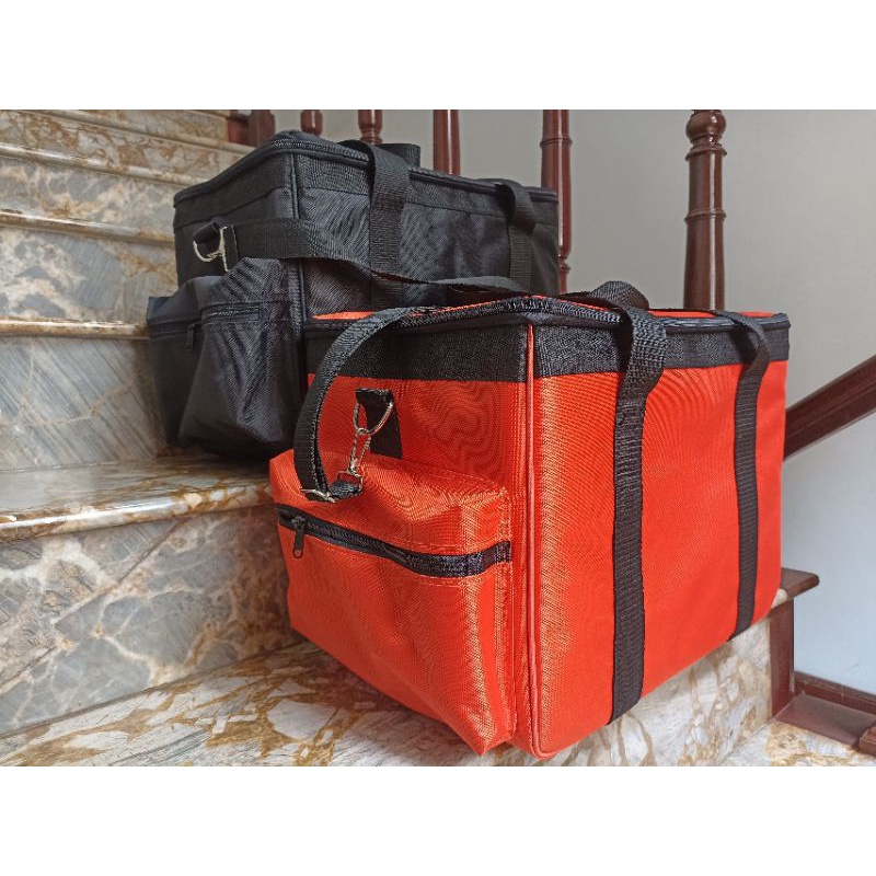 BALO GIỮ NHIỆT GIAO HÀNG 36 LÍT - Kích thước 42cm x 28cm x 30cm( Màu Đen,Màu Cam)