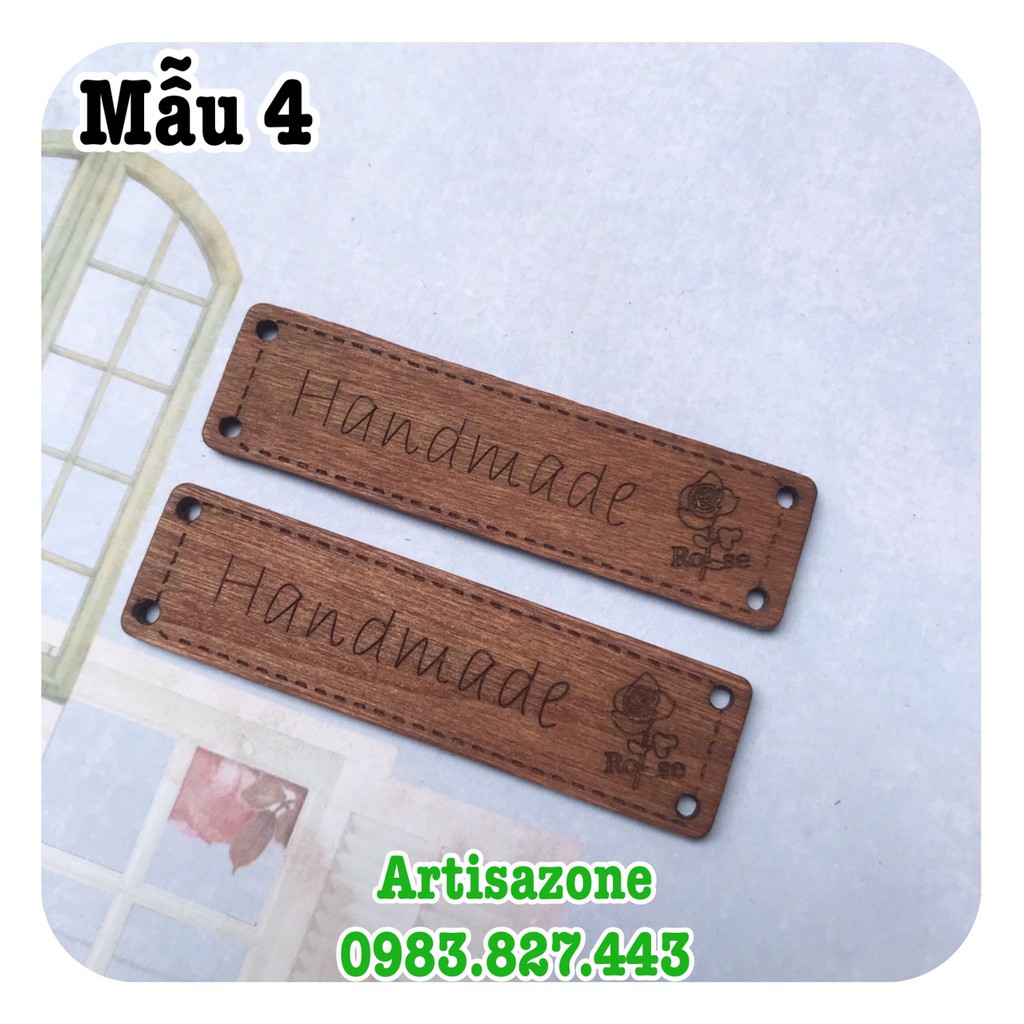 Tag gỗ Handmade - Phụ kiện trang trí - (Đọc kỹ mô tả sản phẩm)