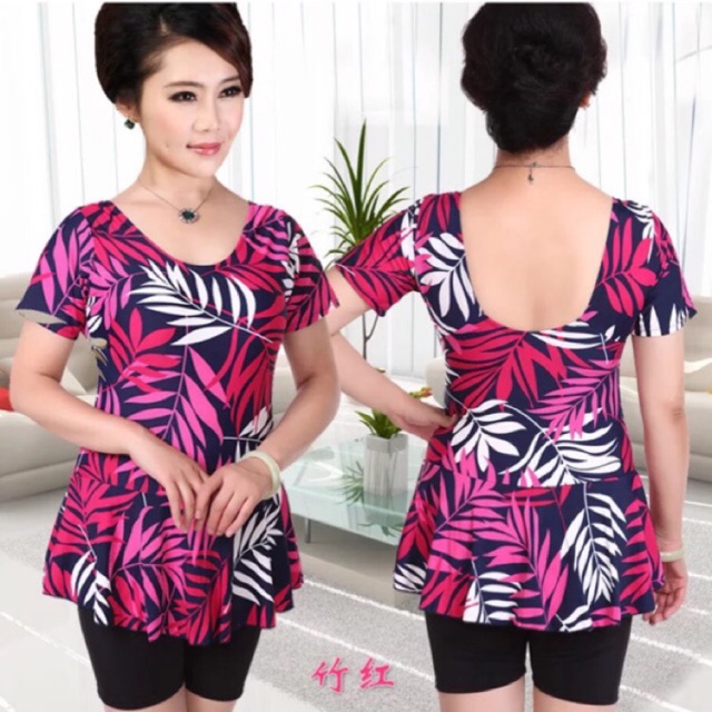 Đồ bơi nữ trung niên có tay MB05